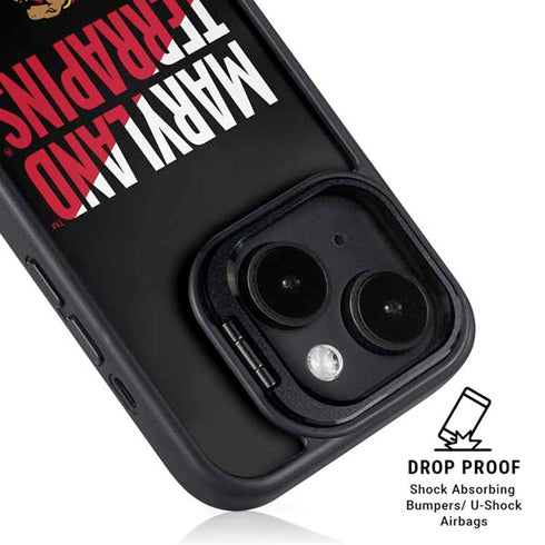 University of Maryland Terrapins Athletic Marks iPhone 15 Kickstand Case